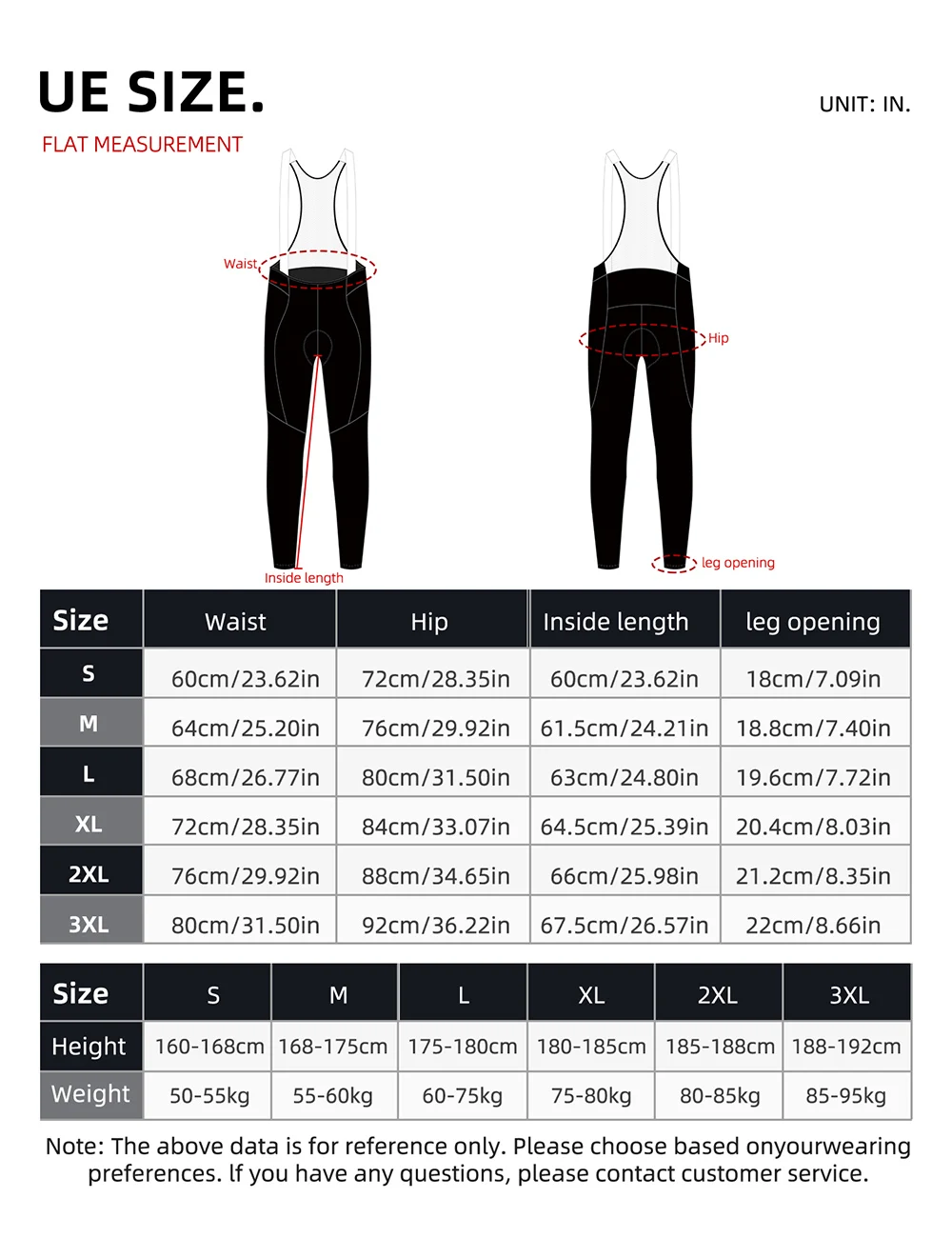 Cheji Cycling Lange Trägerhose, atmungsaktive Kompressions-Trägerhose für Herren – Detail 5