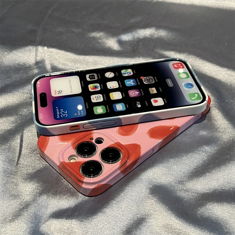 Simple Couple Love Acrylic Phone Case for OPPO Reno 5 6 7 7Z 8 8T F9 F11 R15 R17 Find X3 X5 Se Pro 5G Glossy HD Hard PC Cover - view 2