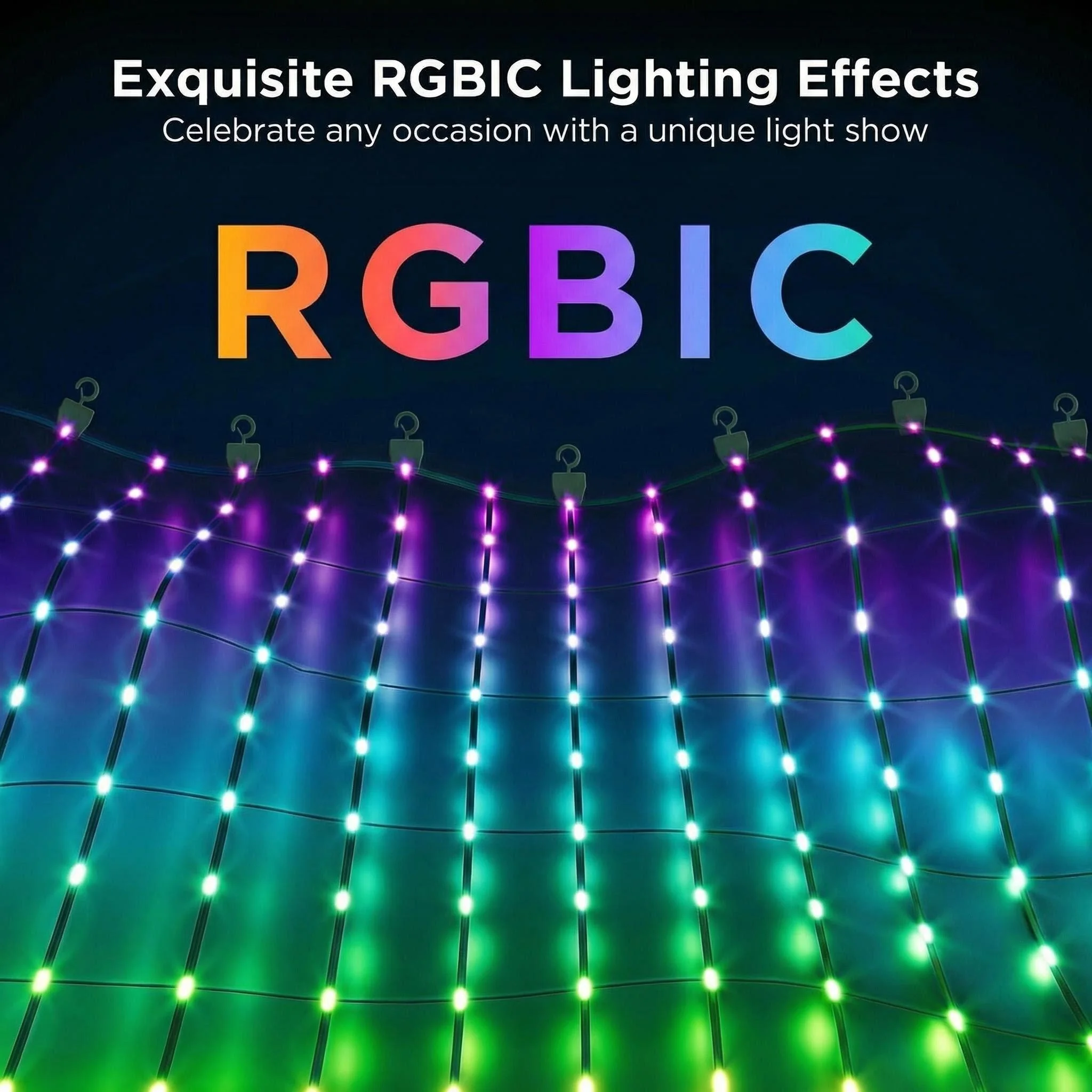 Outdoor Lighting Grid Screen - أضواء شبكية ذكية للاستخدام الخارجي، أضواء