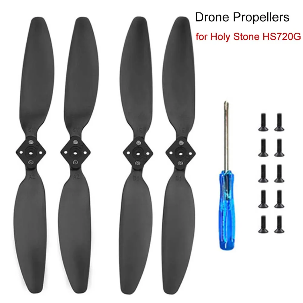 2 Pairs Drone Propellers for Holy Stone HS720G Props Accessories Replacement for Holystone HS720G