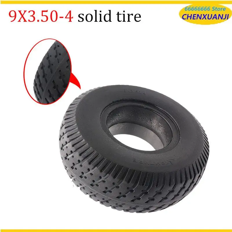 9X3.50-4 Solid Tires 9 Inches Explosion-Proof, Suitable for Electric Tricycles, Mobile Scooter Tires