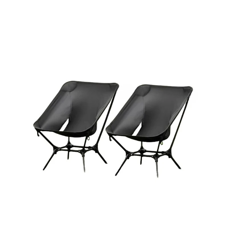 

Outdoor camping chair beach fishing folding chair moon chair portable recliner
