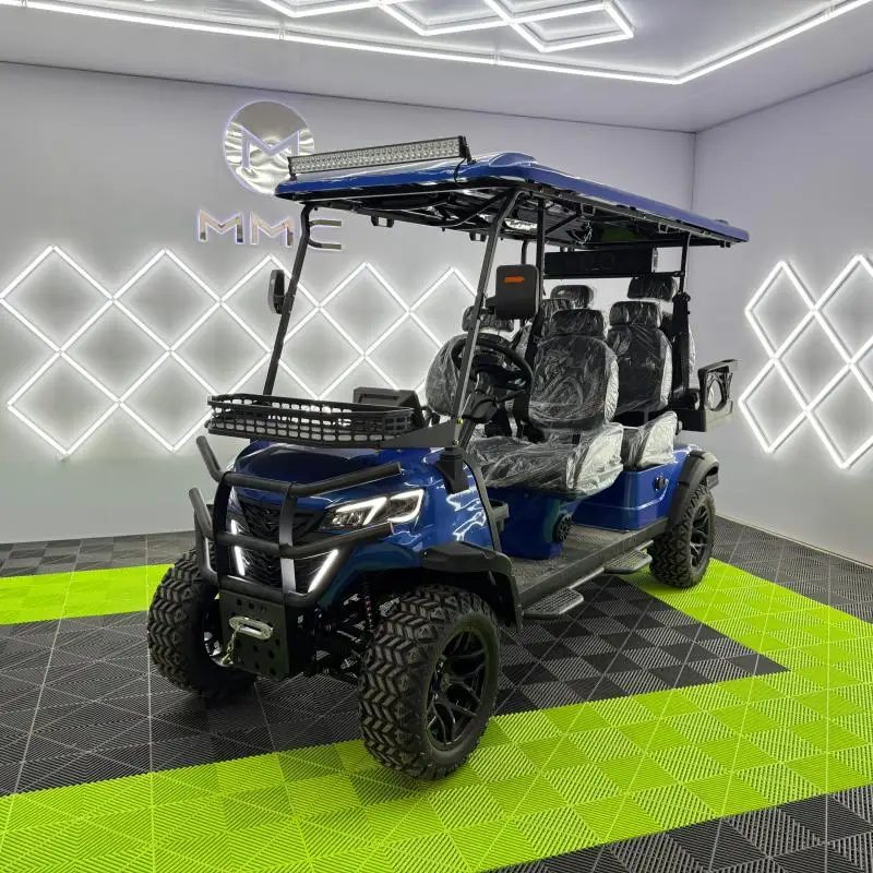 

New Energy 4WD Street Legal off Road 60V 72V Electric Lithium Battery Utility Sightseeing Bus Golf Cart with 2 4 6 8 Seats