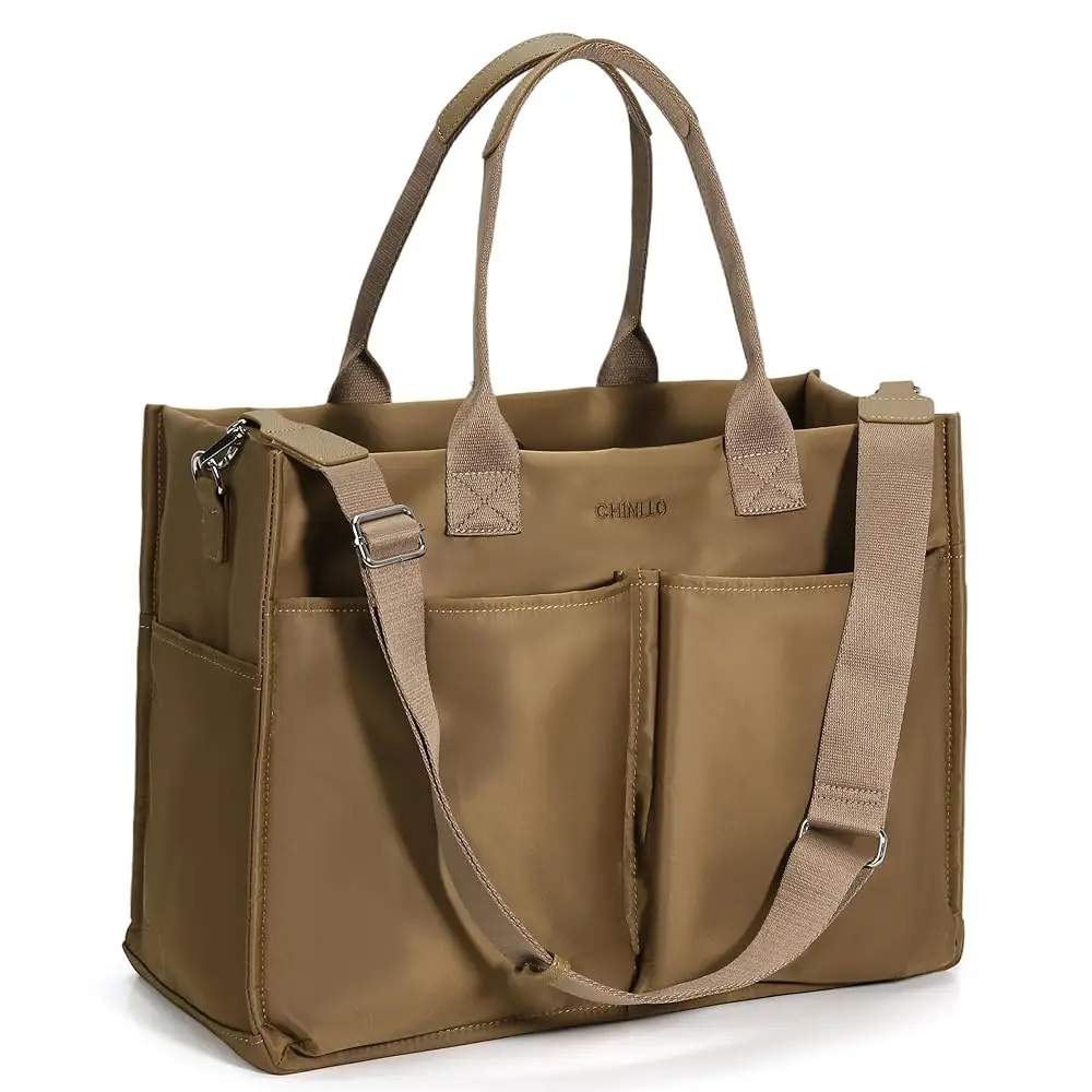 

Tote Bags for Women, Compartments Nylon Large Tote Handbags