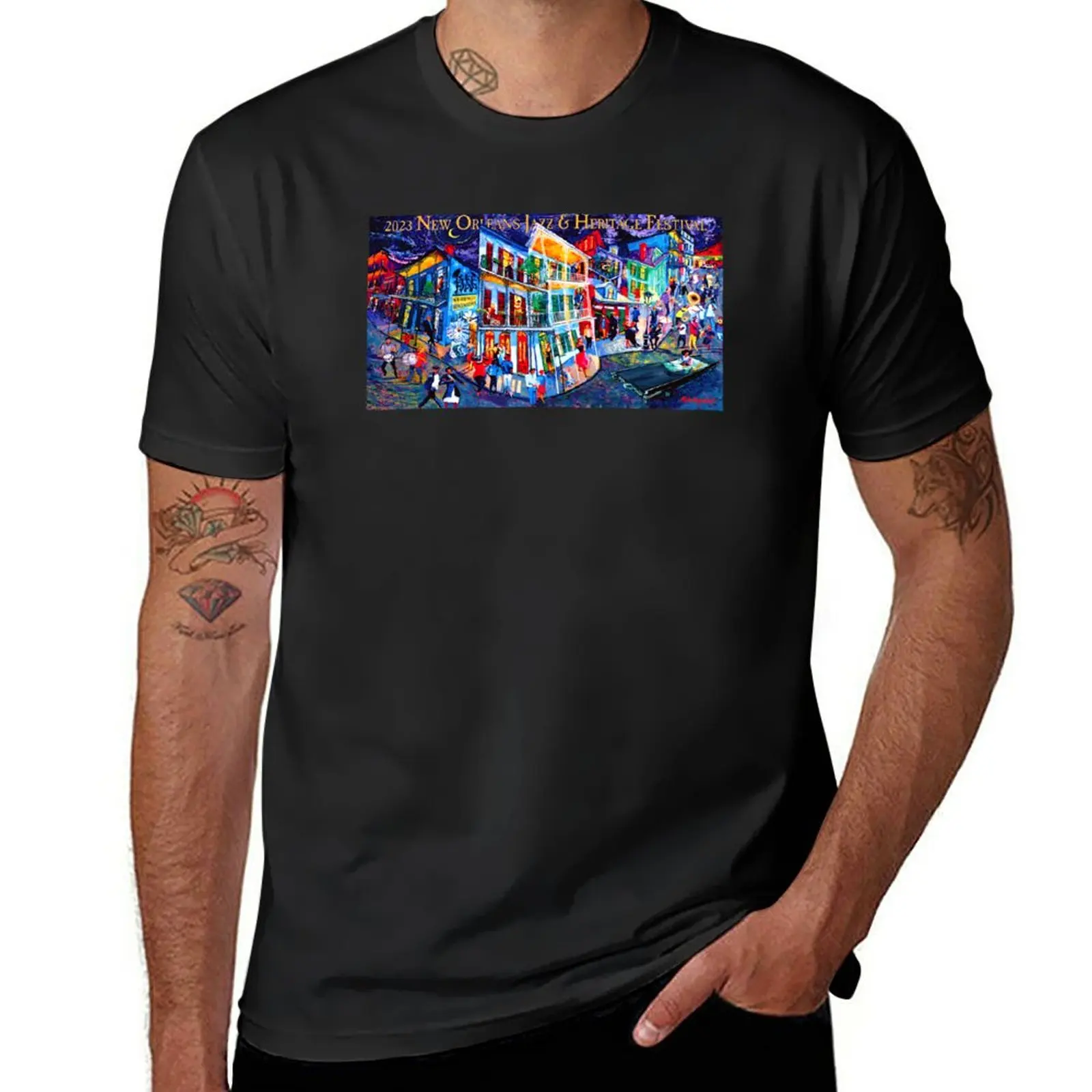 

New Jazz Fest 2023 T-Shirt custom t shirt quick drying shirt mens graphic t-shirts