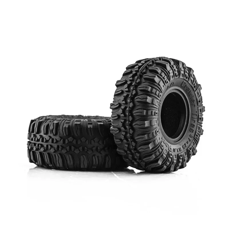 1.0 "إطارات العجلات المطاطية الناعمة 56*22 مللي متر لـ 1/18 1/24 RC الزاحف سيارة محوري SCX24 TRX4M AX24