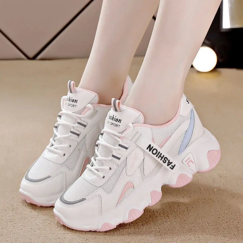 Sneakers Mesh Womens Trainers Summer Shoes Woman-shoes Breathable Running 2026 Roses Spring Womens Sneakers Shoes Tennis Female