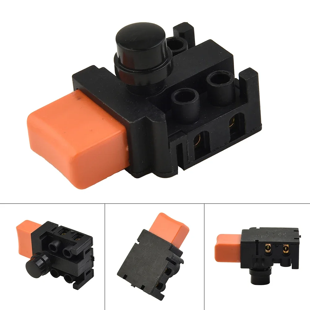 

1PC FA2-6/2D Electric Trigger Switch 5016 Electric Chain Saw Dual Pole Off-Lock Trigger Switch AC250V/6A DPST Power Controller