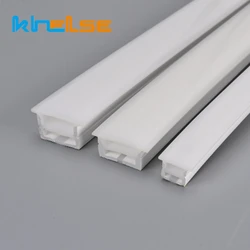 LED Neon Silicone Tube Rope Lamp Waterproof Flexible Neon Tape Cabinet Closet Silica Gel Ribbon Strip Light Channel Diffuser