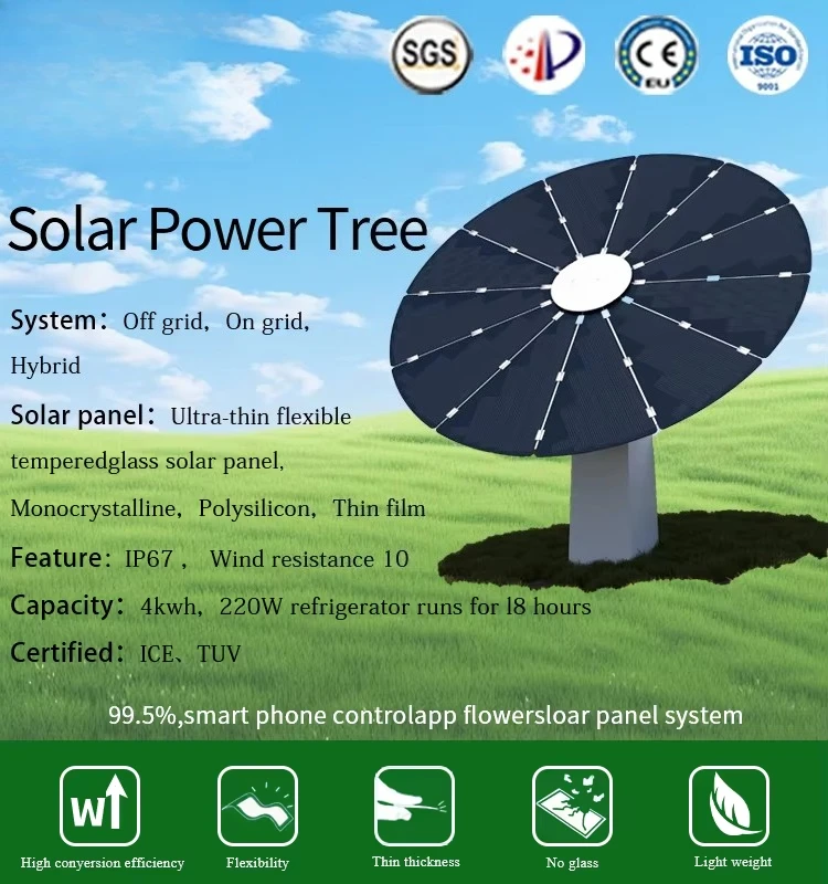 RNKJ Brand Manufacturers Residential Solar Energy Green Renewable Energy Photovoltaic Tree