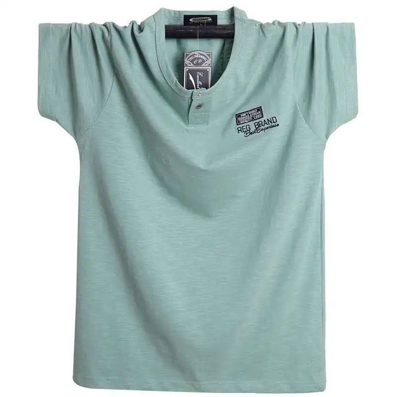 

Мужская футболка размера плюс 5XL 6XL, большая высокая футболка с короткими рукавами, хлопковая мужская футболка большого размера, летние футболки