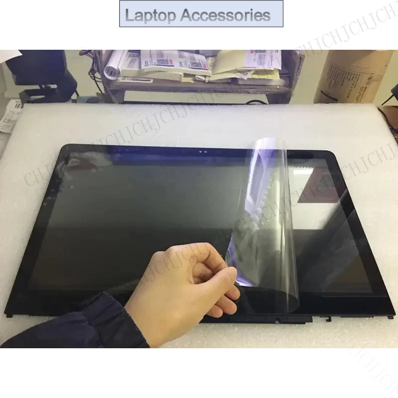 F For HP X360 Pavilion 15-BR 15BR 15T-BR000 15 BR Series LCD Display Touch Screen Assembly Frame 1920X1080 Original 15.6’’ Scree