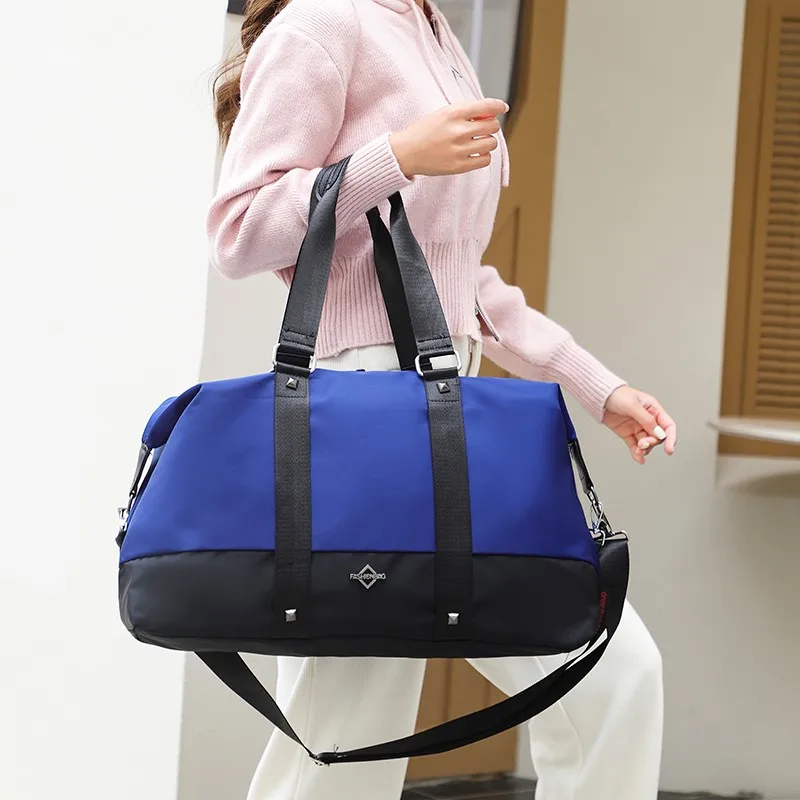 Hot Selling Solid Color Oxford Women's Travel Crossbody Bag 2024 New Business Travel Sports Large Capacity Men's Travel Handbag