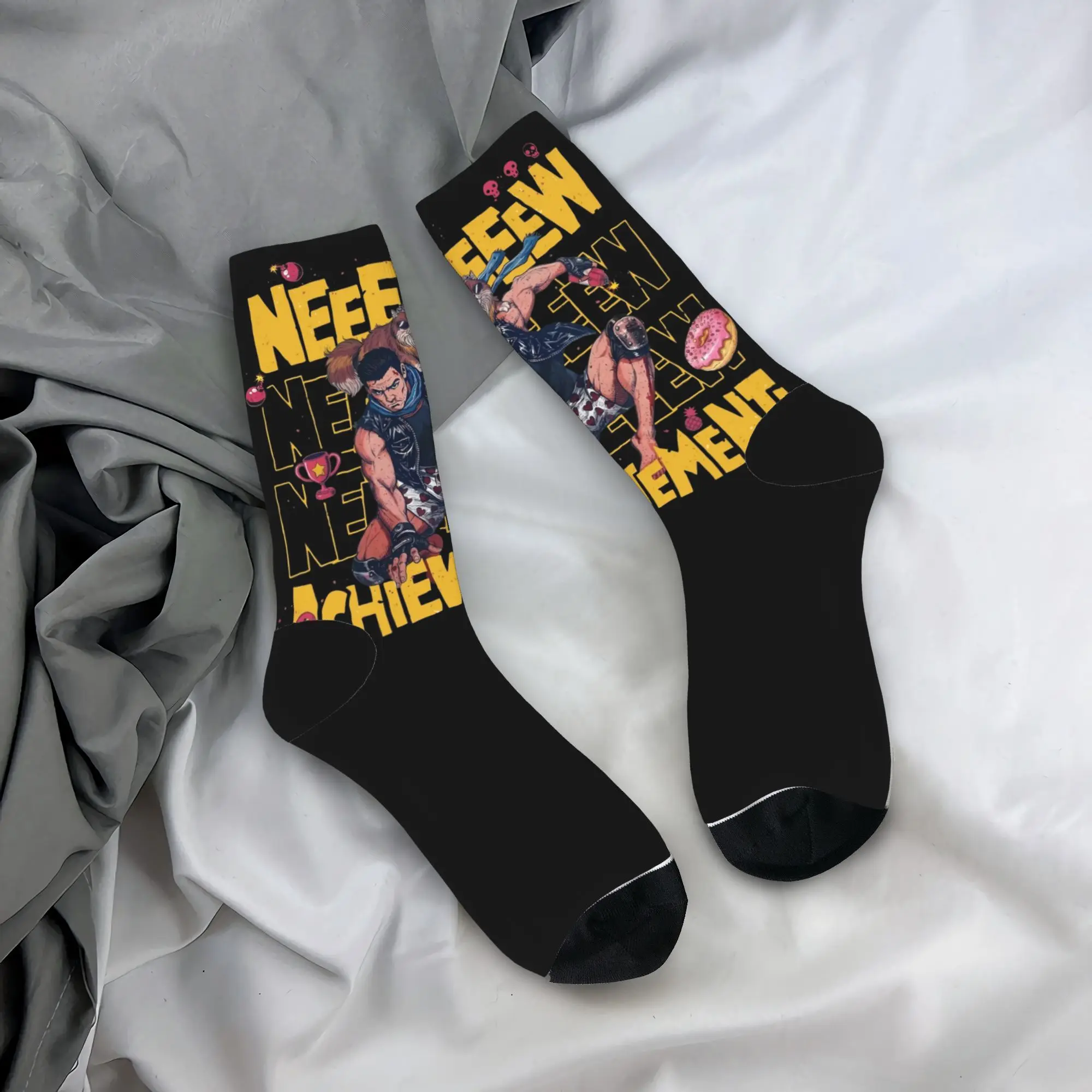 

Winter Warm Hip-hop Unisex Dungeon Crawler Carl New Achievement Socks Breathable Basketball Socks