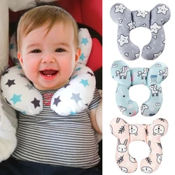 Almohada protectora de viaje para bebé, asiento de coche, soporte para cabeza y cuello, reposacabezas en forma de U, cojín para niño de 0 a 3 años