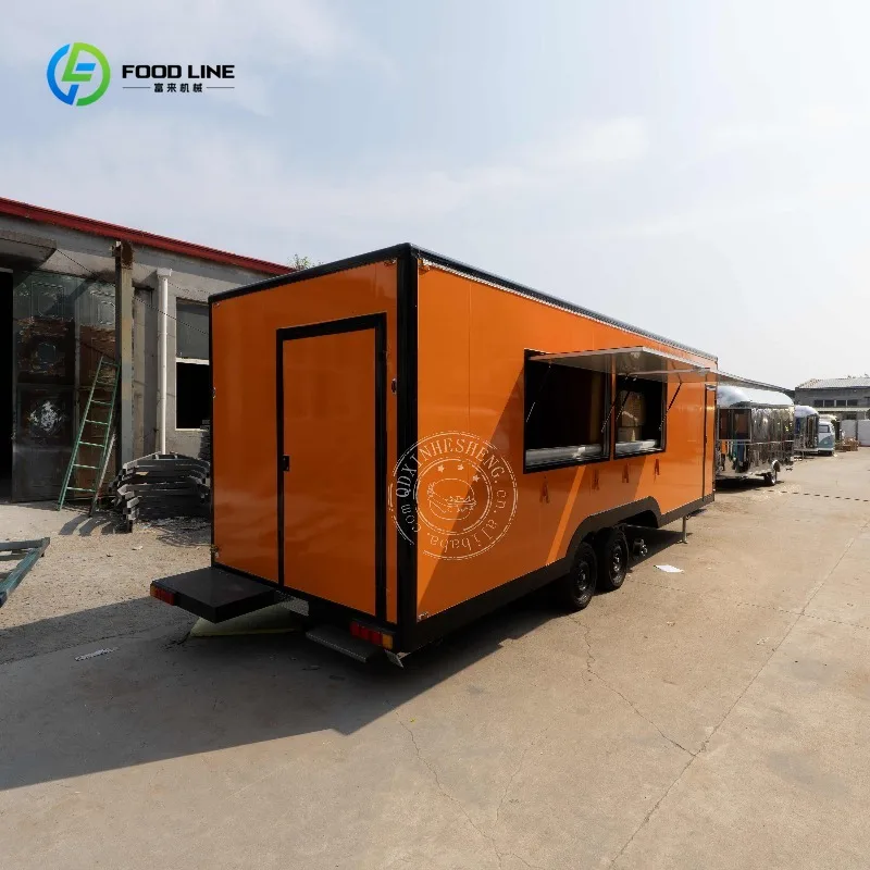 USA Standard Food Trailer with Vin Number Dot Certification Full Kitchen Equipment Food Truck Food Cart