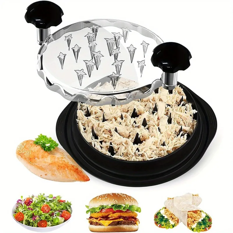 Multifunctional Plastic Chicken Breast Meat Slicer, Vegetable Salad Masher, Meat Grinder - Food Contact Safe Kitchen Utensil Set