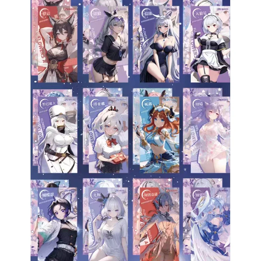 การ์ด CCG waifu การ์ดเซ็กซี่สำหรับครอบครัวการ์ดคอลเลกชัน Vol.2ลายดอกไม้และใบไม้แบบใหม่