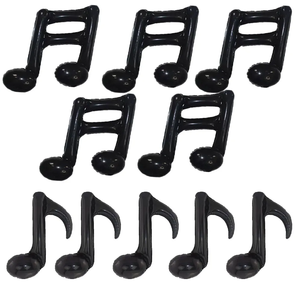 

10Pcs Music Note Black Balloon Mylar Balloon Music Balloons Use for 80s 90s Birthday Music Themed Rock and Roll Party Decortion