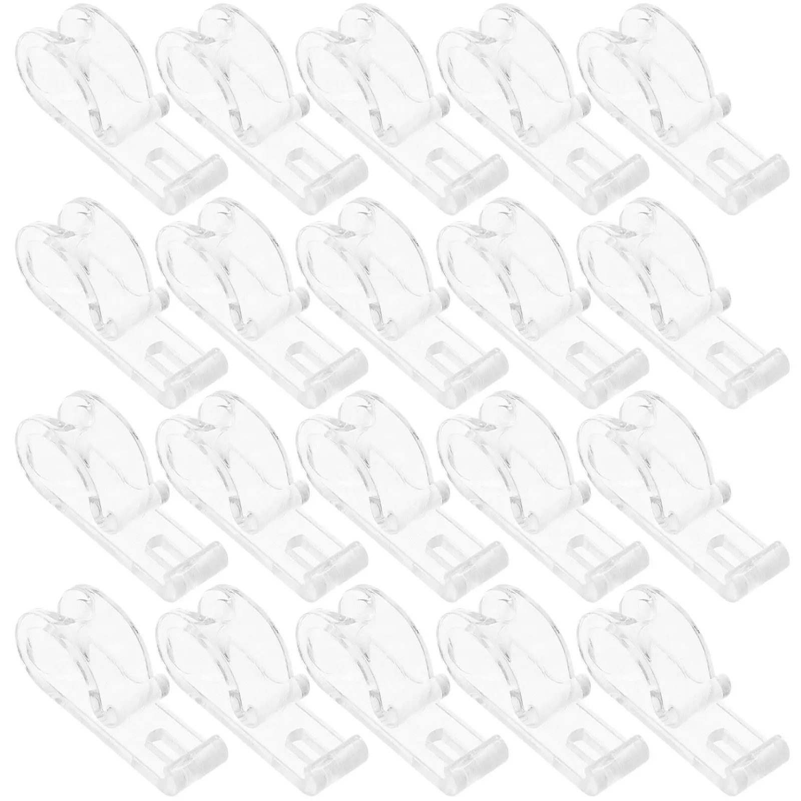 

30 Pcs Curtain Hook Blind Cord Loop Fastener Roller Blinds Roman Shade Hooks Tension Pull Glass