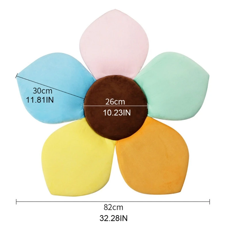 57EE Flower Baby Bath Pad Infant Comfort Bathtub Mat Tub Support Lounger Sink Bath Cushion Newborn Photo Props