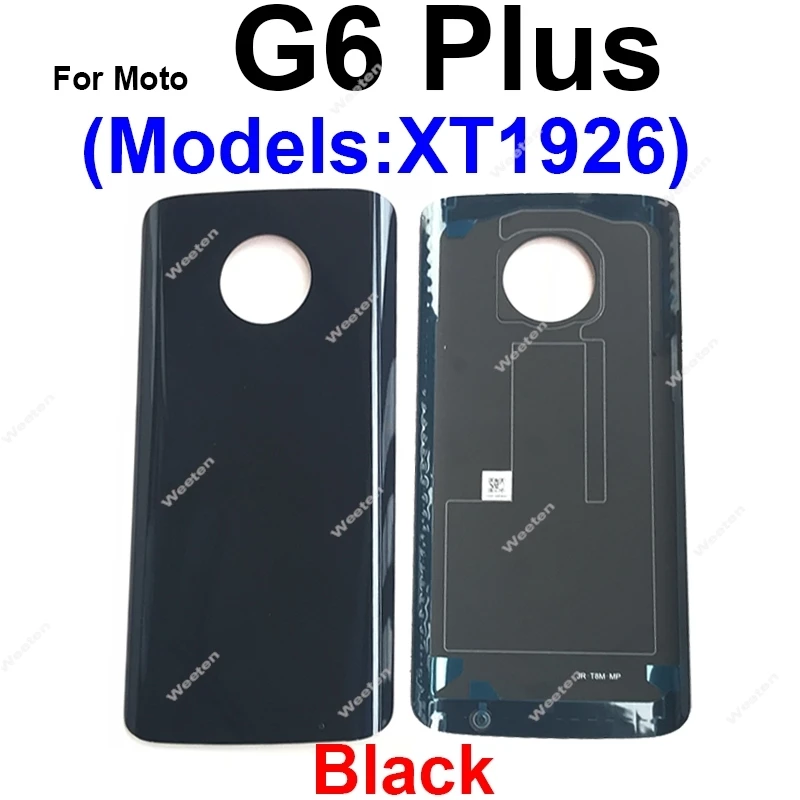 Rear Battery Cover Case For Motorola Moto G6 G6 Play G6 Plus Back Battery Door Housing Cover Replacement Parts