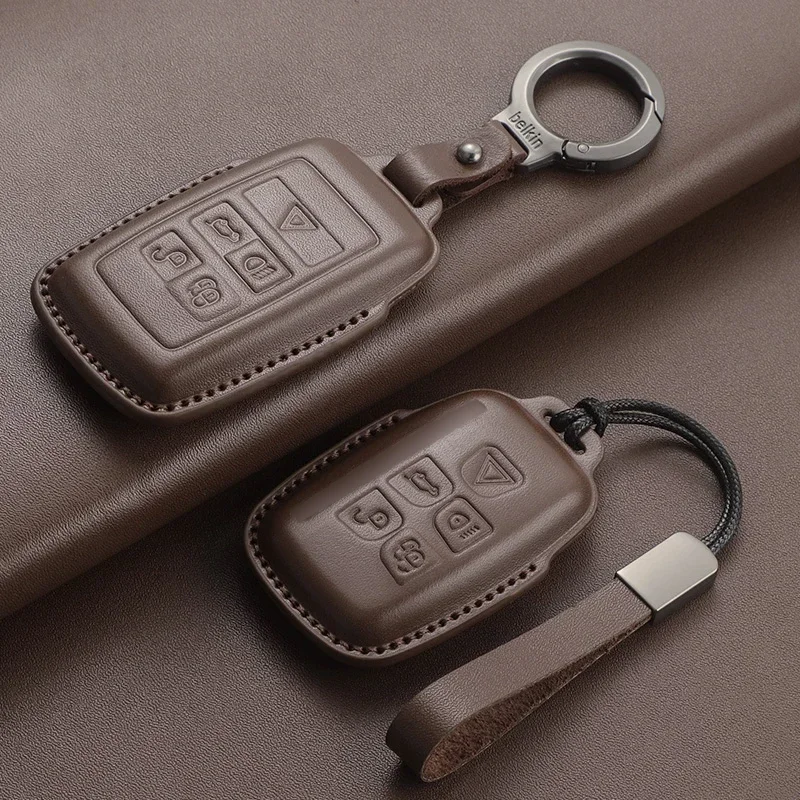 

Car Key Cover For Land Rover Range Rover Evoque Discovery Sport Velar Car Key Bag Case Cover for Jaguar XE XF E-Pace F-Pace