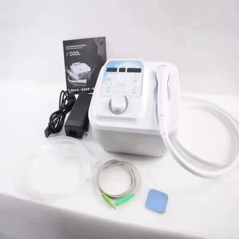 2025NEW Dcool Portable Cool + Hot + EMS For Skin Tightening Anti Puffiness Facial Electroporation Machine Beauty Device