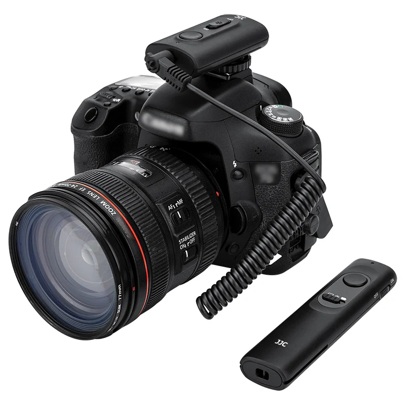 JJC 2.4GHz Wireless Remote Control for Canon RS-80N3/TC-80N3 RS-60E3 Nikon MC-30/MC-36/MC-30A Sony RM-SPR1 Fujifilm RR-100