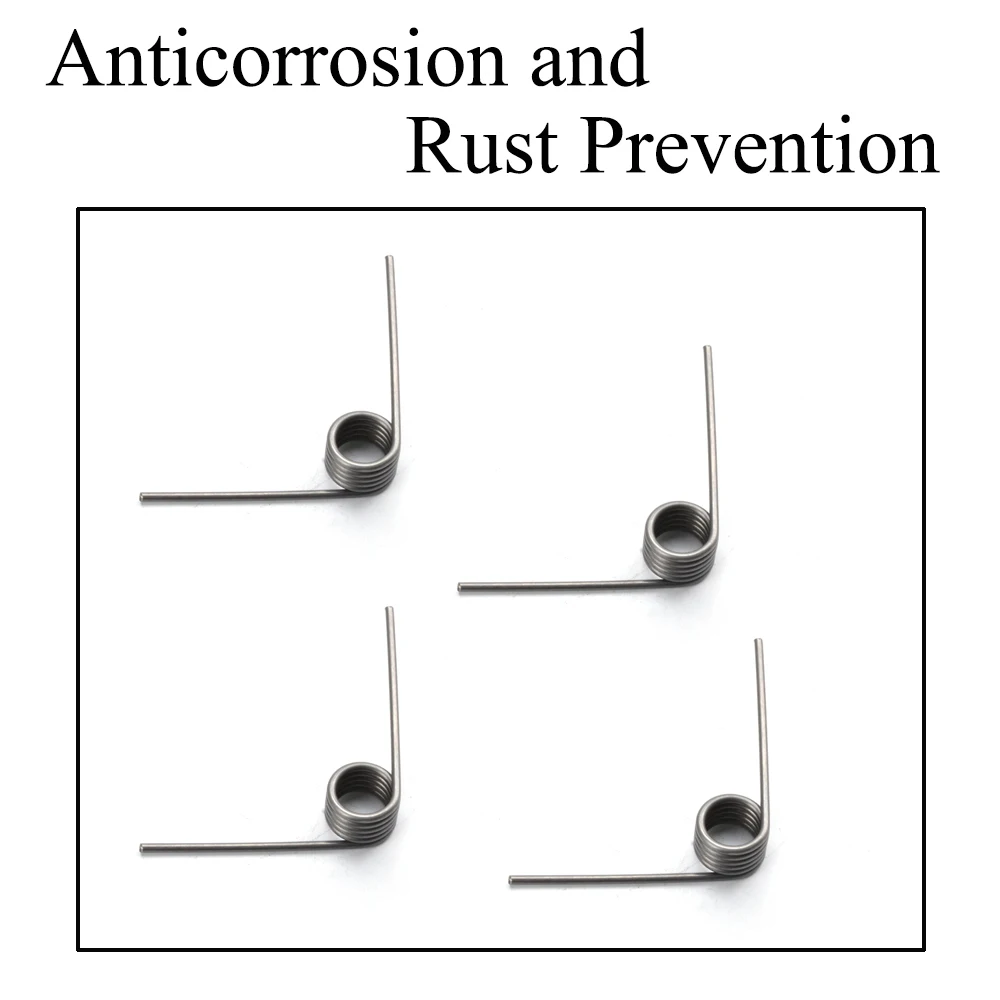 4pc V-shaped Torsion Spring Wre diameter 0.5mm Stainless Steel Right-handed Torsion 90degree Spring Deflection Spring Assortment
