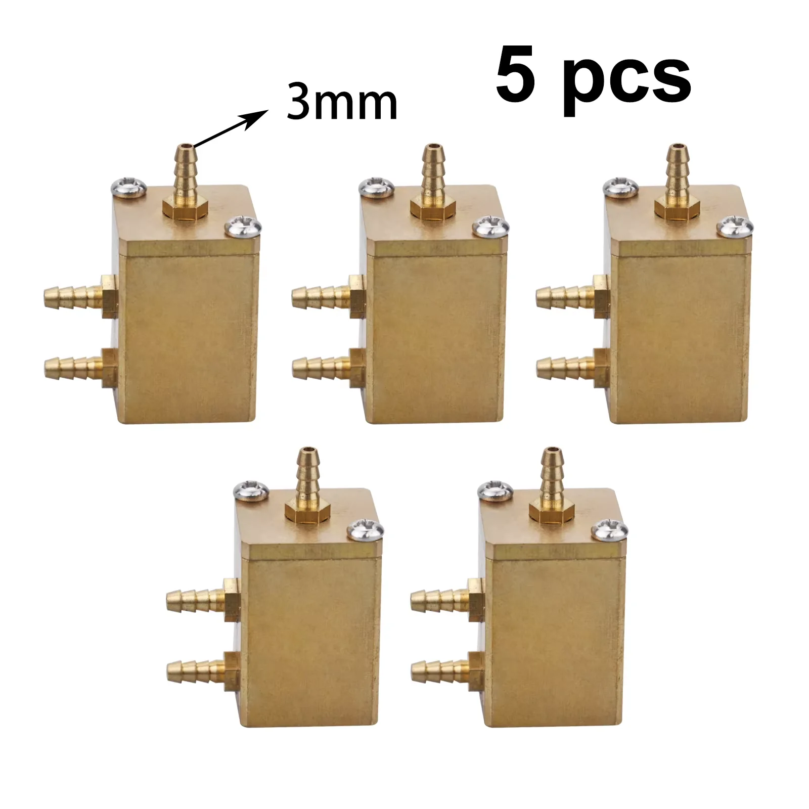 5pcs Dental 3 Water Valve Copper Dental Water Pressure Regulator Replacement Spare Part for Dental Chair Unit Repair Maintain