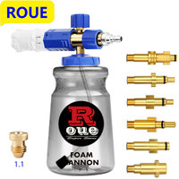 ROUE Snow Foam Lance Foamer Cannon Gun Soap Foam Generator High Pressure Car Washer Accessories For Karcher Nilfisk Parkside WAP