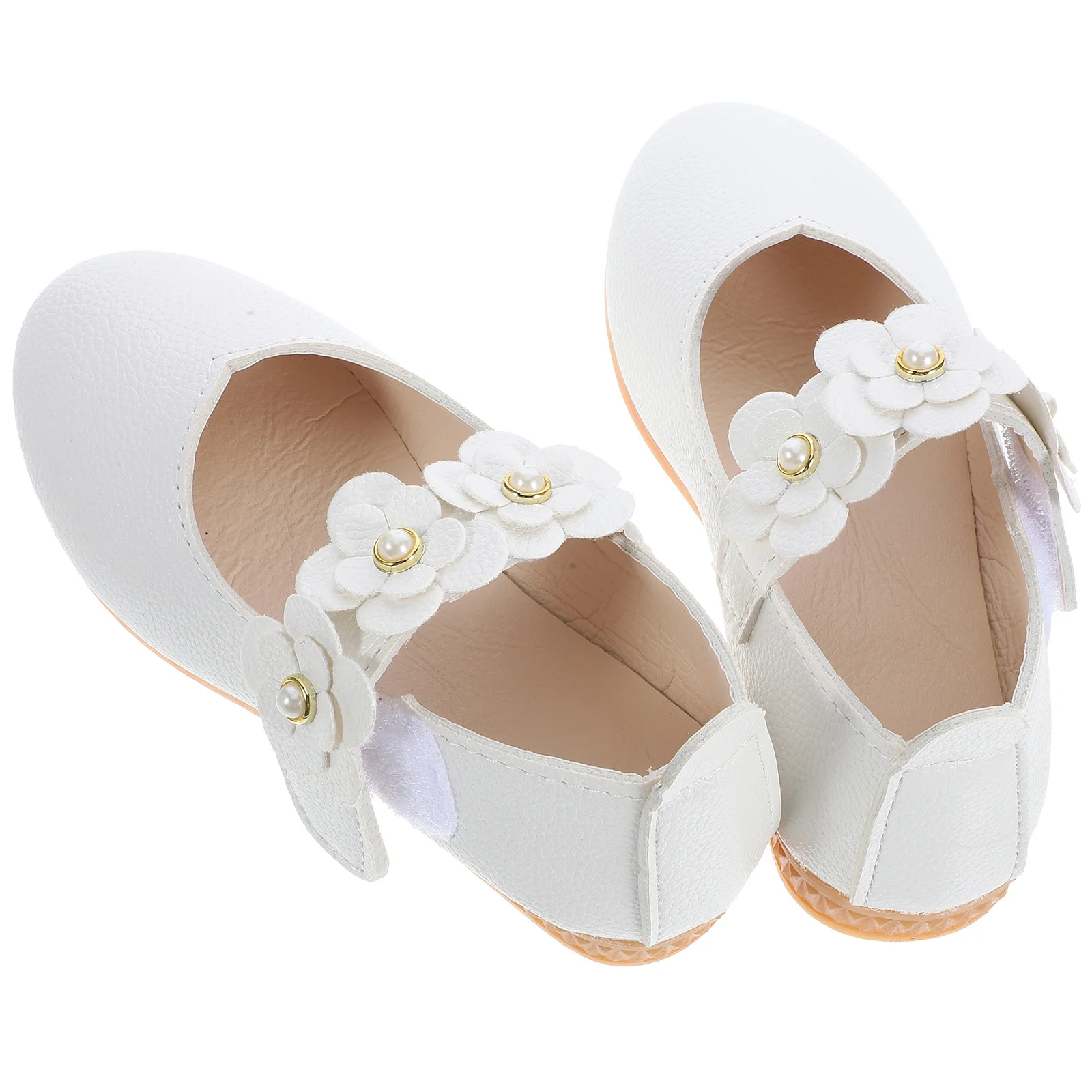 

1 пара детских туфель с белым цветком на подошве, размер 26 Eu27, Us9,5 UK10, дышащие, нескользящие, легкие, удобные для детей