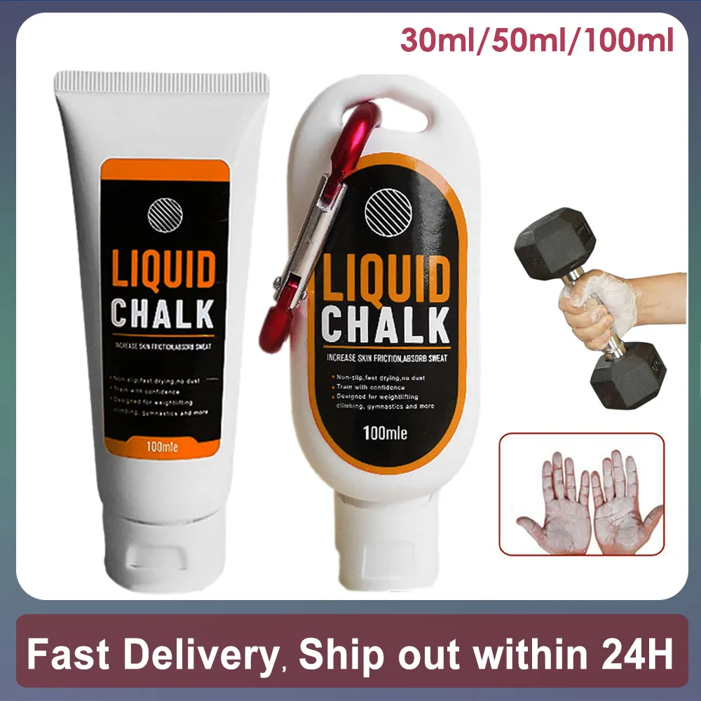 50/100ml Liquid Chalk Anti-slip Magnesium Powder Weightlifting Rock Climbing Lifting Workout Non-slip Powder Gym Fitness Sports