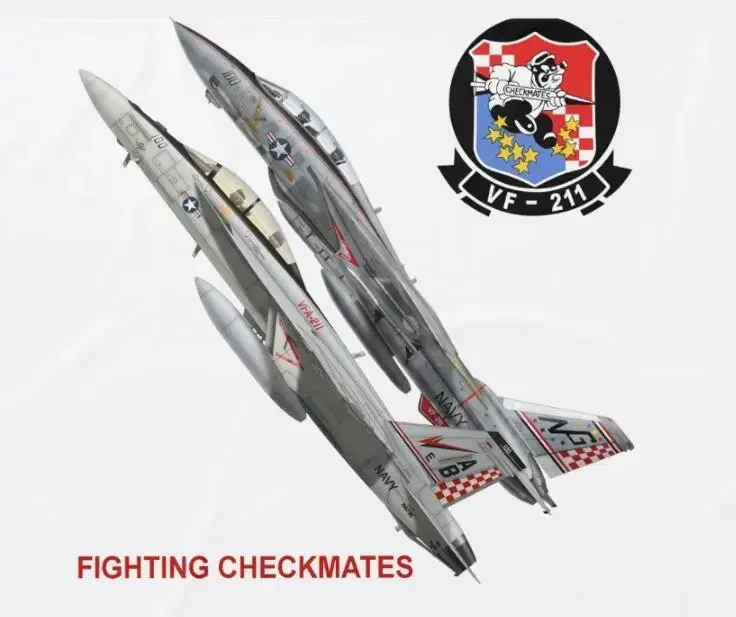 

VF-211 Fighting Checkmates Men T-Shirt Short Sleeve Casual 100% Cotton O-Neck Summer TShirt