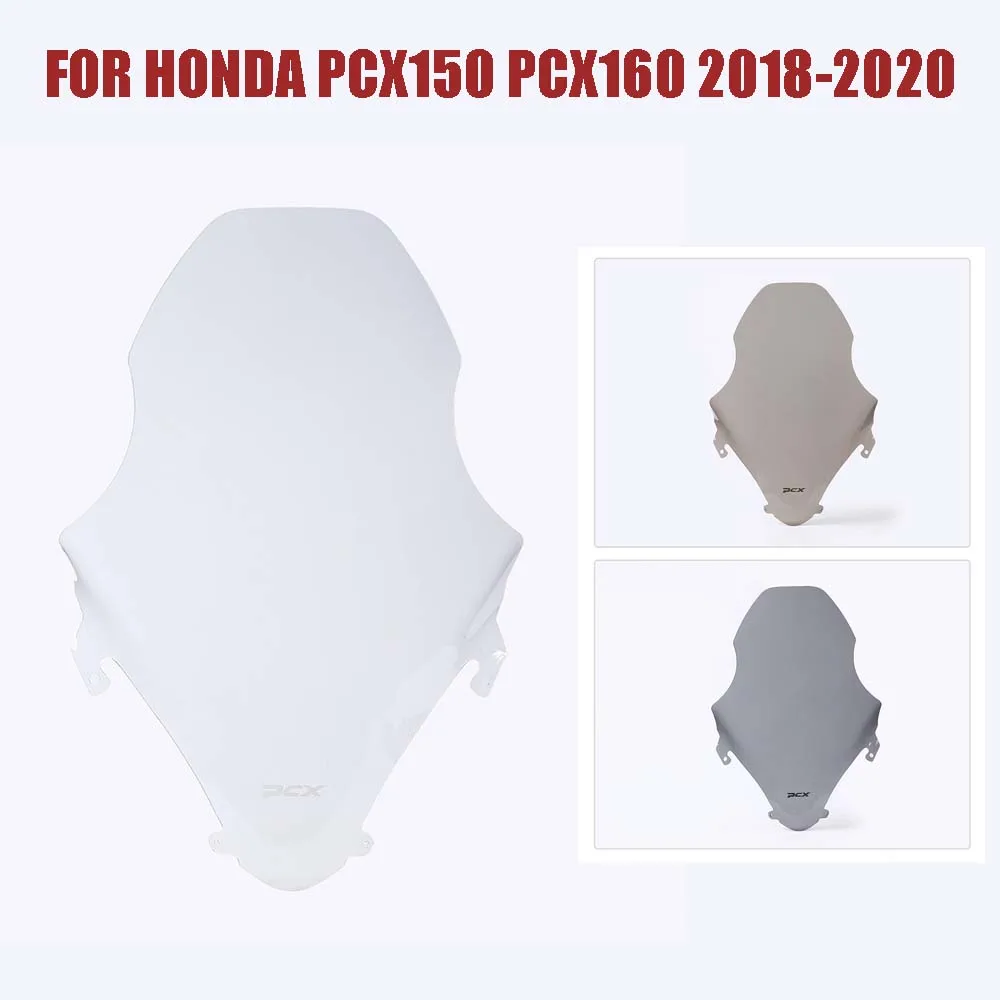 

Windscreen For Honda PCX 150 160 PCX150 PCX160 2018 2019 2020 Windshield Wind Deflector Screen Shield Moto Scooter Accessories