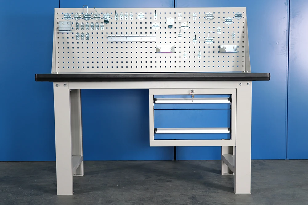 Industrial Heavy Work Bench With Drawers Assembly Line Esd Workbench