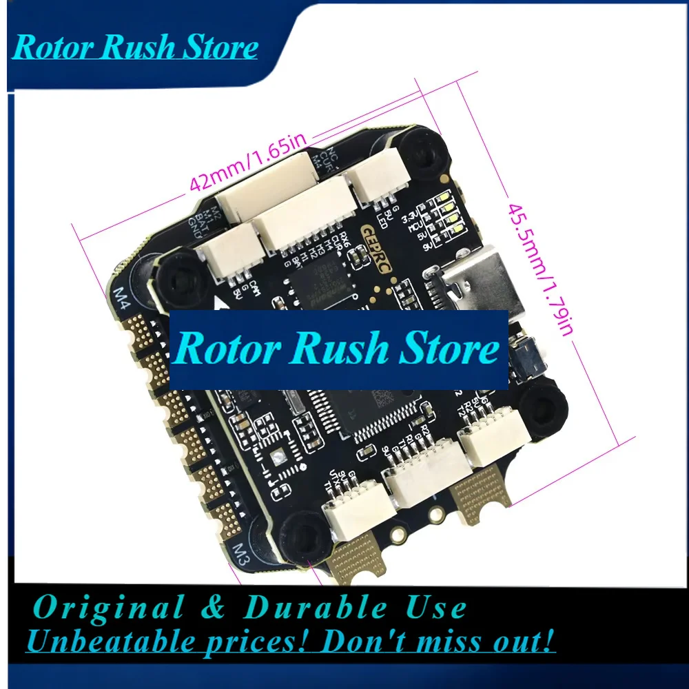 RoRuSGEPRC TAKER GEP-F722-BT-HD V2 FC & BLS 8S 65A 4IN1 ESC F722 BT 8Bit 65A Stack