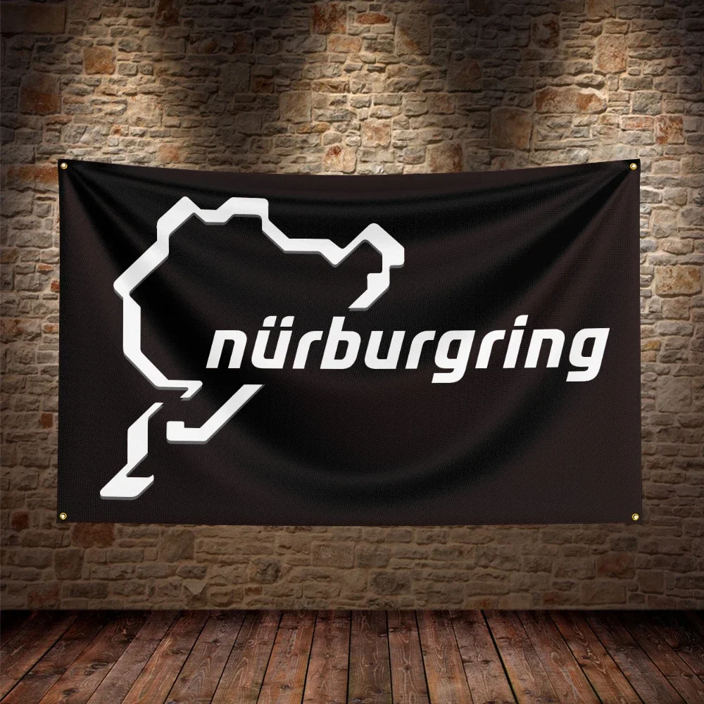 3X5Ft Nurburgrings Flag Polyester Printed Car Banner For Decor