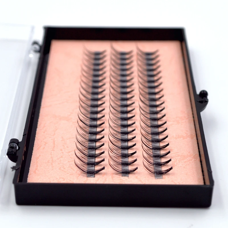 60 Boxes Black Tapered Individual False Eyelashes Extension Material Fake Eye Lashes Beauty Makeup Supplies Beauty Tool 8-14MM