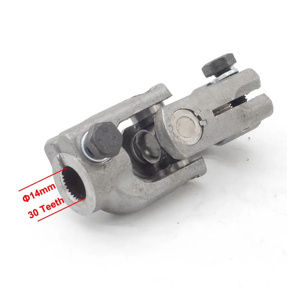 30T 14mm Double D Phosphating Universal Steering Ball U Joint Fit For ATV UTV Go Golf Cart Buggy Utility Terrain Vehicle Parts view 3
