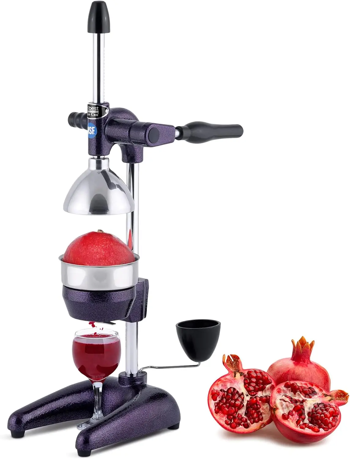 105 XL Professional Manual Cold Press Juicer Machine for Pomegranates and Citrus (Purple)