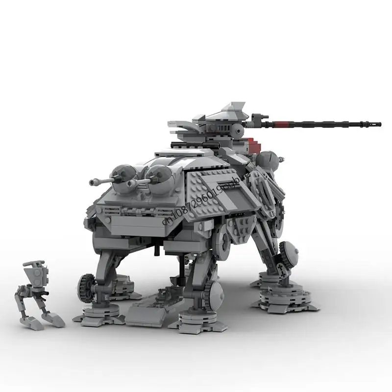 

НОВИНКА: Конструктор MOC AT-RT из серии «Звездные войны», 1071 деталь, модель с пандусом для инвалидных колясок, креативные идеи для самостоятельной сборки, детская игрушка, подарок на день рождения