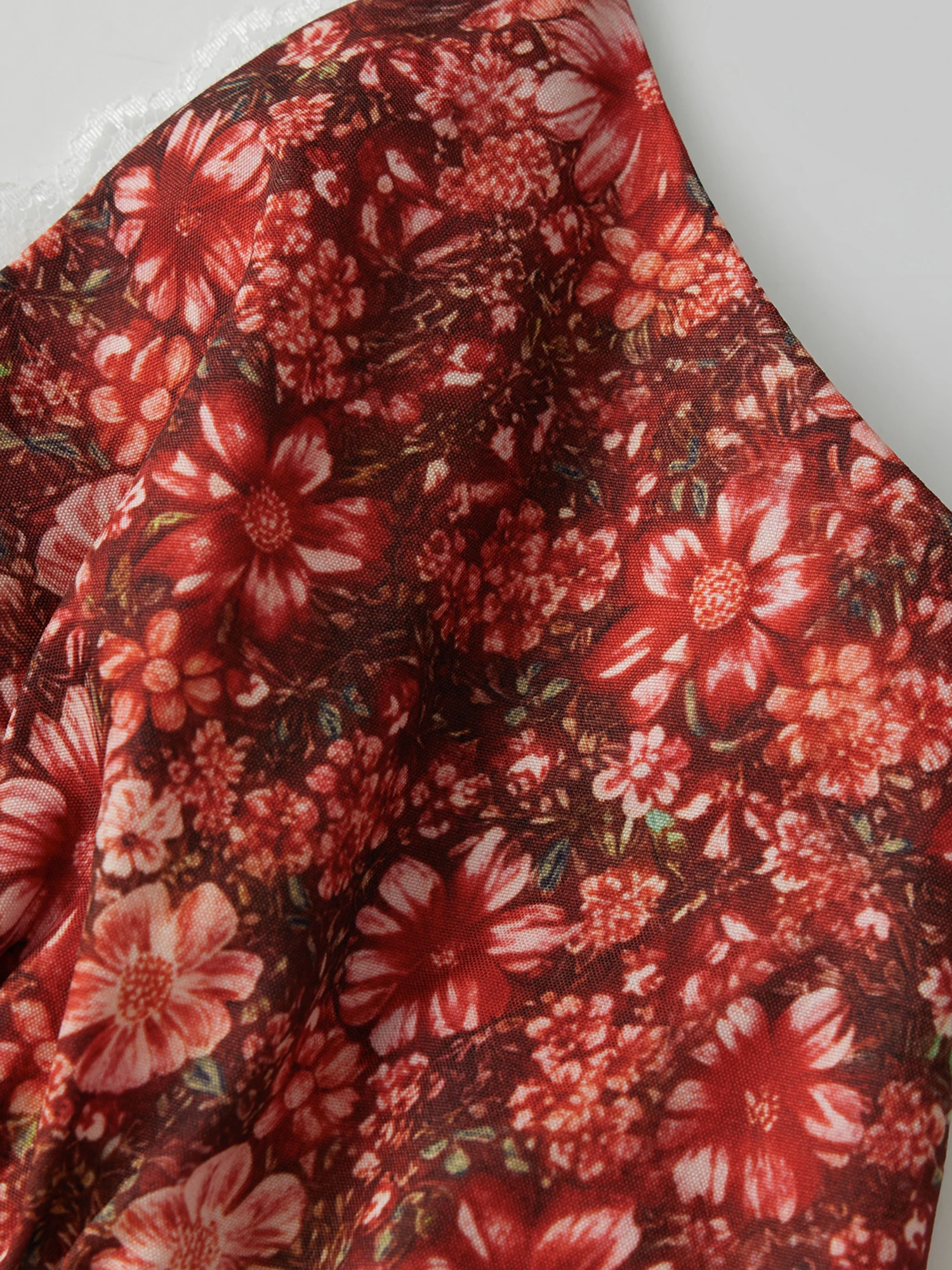 Langes Kleid mit Blumen-Patchwork für Damen, Sommer, rückenfrei, Spaghettiträger, ärmellos, A-Linien-Kleid