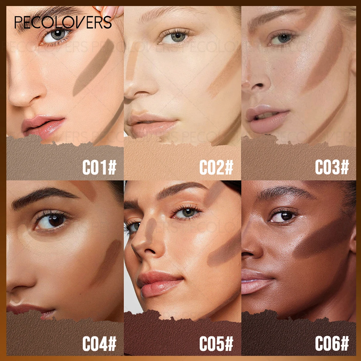 1 ชิ้น แท่งคอนทัวร์หน้าติดทนนาน ให้ลุคเงาธรรมชาติแบบ 3 มิติ เหมาะสำหรับทุกสภาพผิว ไฮไลท์ คอนทัวร์ และคอนซีลเลอร์สำหรับแต่งหน้า