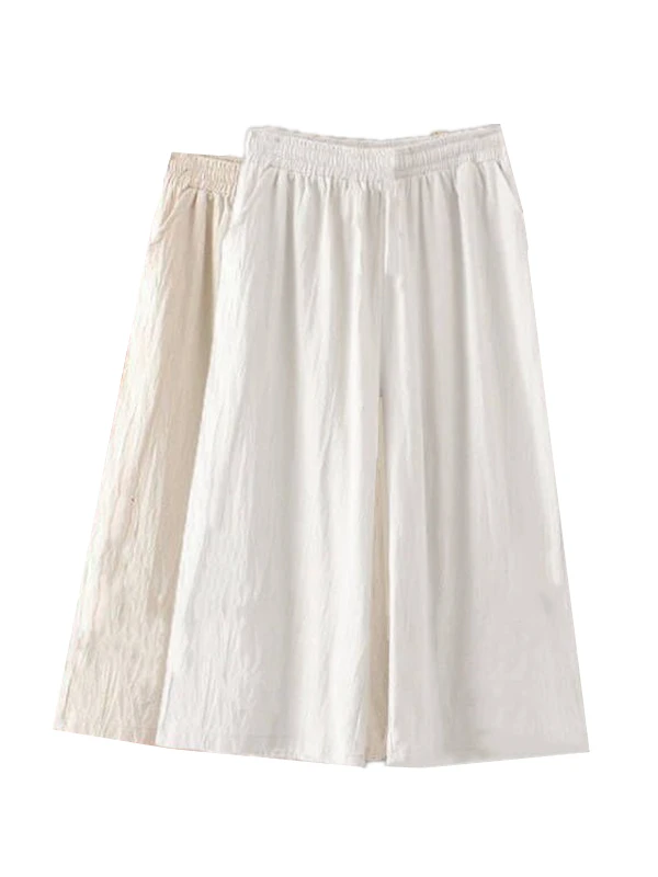 Calça legging fena de cintura alta, aodão, linho, verão, fina, corte reto, respirável, casual, ajuste confortável, calç...