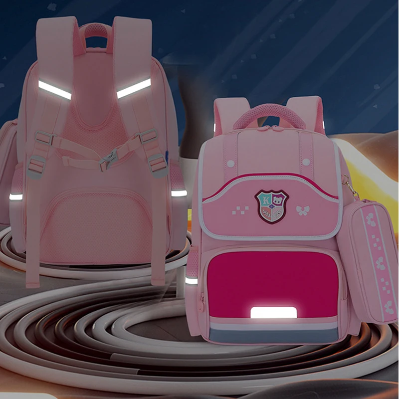 school bag Kids backpack water proof Preschool Ages 6-18 Spine protection Reduce the burden Large capacity