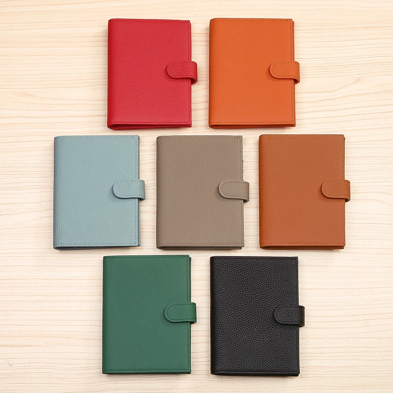 GERUOLA Portefeuille passeport ultra-mince en cuir pleine fleur pour homme avec porte-passeport, fentes pour cartes de crédit et poche pour monnaie zippée