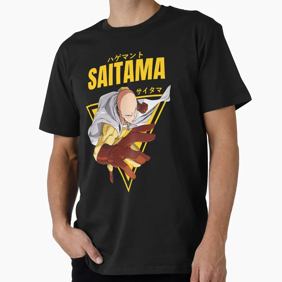 Bald Mantle Saitama Superhero  Anime Gift T-shirt 1207 One Punch Man Manga Print Graphic Clothes All Size Tops S-6XL
