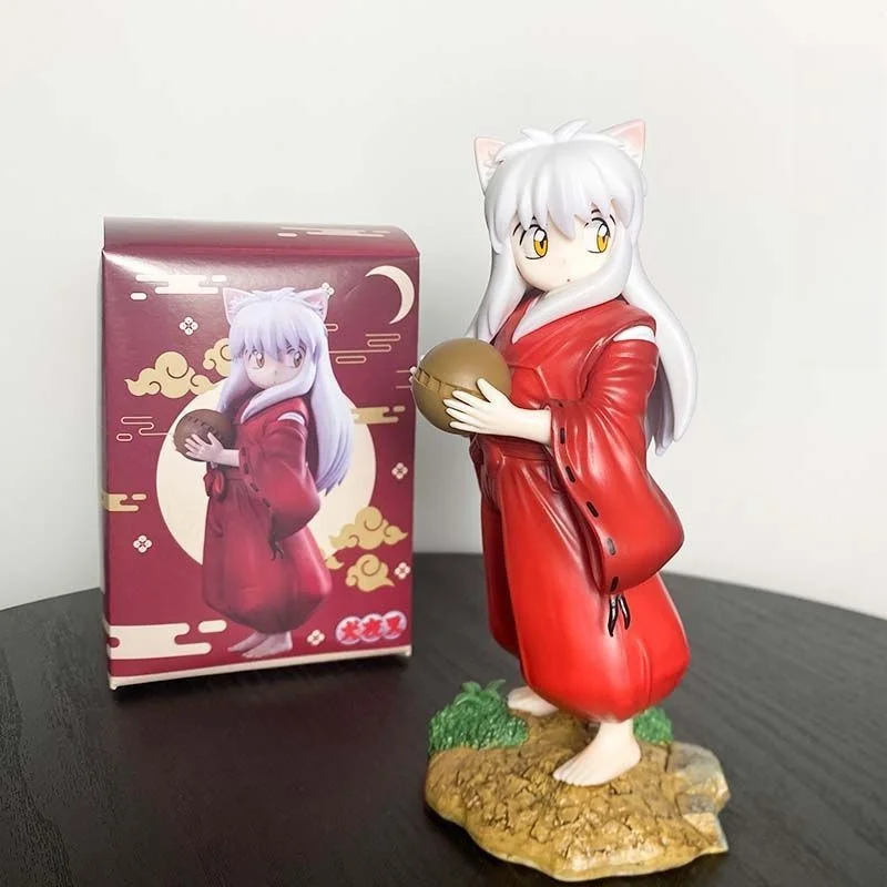 16cm Inuyasha Figurine Gk Sesshoumaru Inuyasha Action Figures Pvc Anime Cute Collection Model Perimeter Toys Decoration Gifts